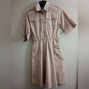 VINTAGE Anderson Little Khaki Dress Size 5/6